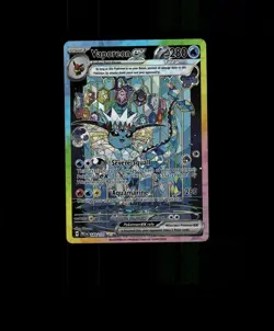 FAN-ART READ DESCRIPTION BELOW HOLO VAPOREON Card VAPOREON Pokemon Card p2 - Image 1