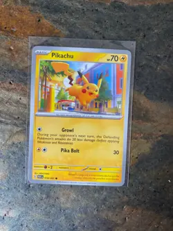 Pokemon Card TCG - Paldean Fates - Common - Pikachu 018/091 - Image 1