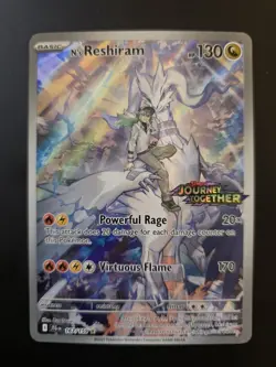 Pokemon N's Reshiram 167/159 STAMPED Journey Together NM - Image 1