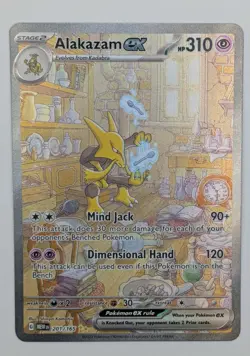 Pokemon Scarlet & Violet 151: ALAKAZAM EX 201/165 - SIR - NM - Image 3