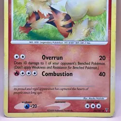 Arcanine 50/147 – Supreme Victors (Rare) - MP - 2009 Pokemon TCG - Image 3