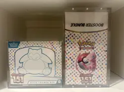 POKEMON TCG 151 Booster Bundle Display & ETB FACTORY SEALED with Acrylic Cases 820650863219 - Image 1