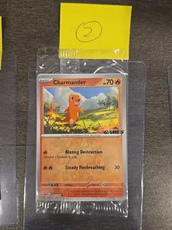 Charmander 004/165 EB Games Stamped Promo SEALED Mew EN Pokemon 151 - Image 1