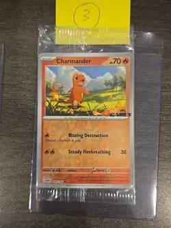 Charmander 004/165 EB Games Stamped Promo SEALED Mew EN Pokemon 151 - Image 3