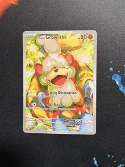 Pokemon TCG Hisuian Growlithe Twilight Masquerade 181/167 Illustration Rare - Image 1