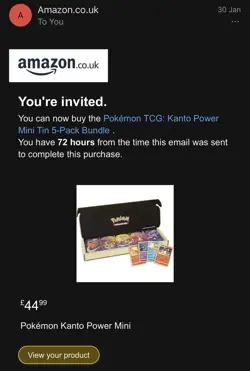 Pokemon TCG: Kanto Power Mini Tin 5- Pack Bundle- Brand New & Sealed | 1x - Image 4