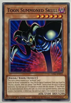 Toon Summoned Skull LDS1-EN055 (LP) Common 1st Edition Yu-Gi-Oh! TCG Card - Image 1