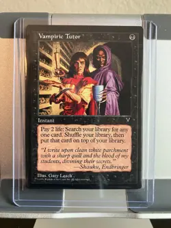 MTG Visions - Vampiric Tutor Card - Image 1