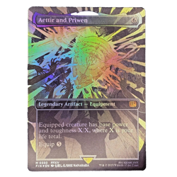 Magic the Gathering TCG - Aettir and Priwen Borderless Foil NM/M - Image 1