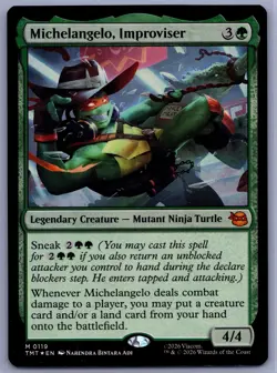Michelangelo, Improviser (FOIL) M Teenage Mutant Ninja Turtles 119 NM - MTG - Image 1