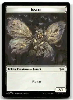 Insect (0005) Token #5 (NM) Duskmourn DSK Magic MTG - Image 1