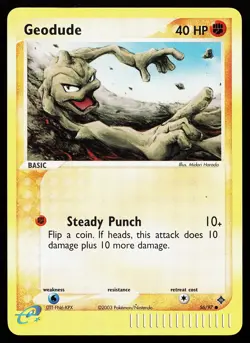 Geodude 56/97 Common Reverse Holo Dragon Pokemon Card - Image 1