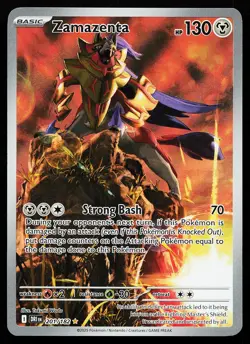 Zamazenta 201/182 Holo Illustration Rare Destined Rivals Pokemon Card - Image 1