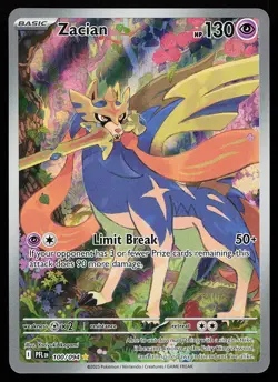 Zacian 100/094 Holo Illustration Rare Phantasmal Flames Pokemon Card - Image 1