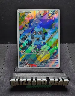 Pokemon TCG Riolu #215 Pokemon Scarlet & Violet Base Illustration Rare - Image 1