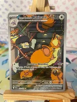 Team Rocket's Raticate 202/182 | Pokemon Destined Rivals | Illustration Rare - Image 1