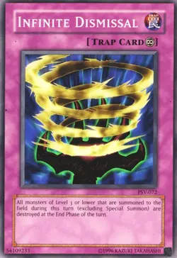 Infinite Dismissal - PSV-072 - Common - Unlimited Edition - Moderately Played - Image 1