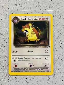 DARK RATICATE - Team Rocket Set - 51/82 - Common - Pokemon Card - Unlimited NM💎 - Image 2