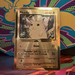 Pokemon Gold Metal Pikachu Card 58/102 - Celebrations Ultra Premium Collection - Image 2