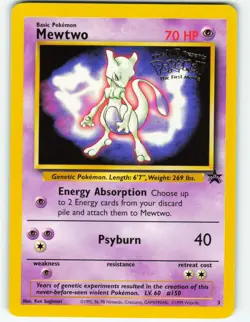 Mewtwo - #3 WOTC Black Star Promo - Pokemon TCG - 1999 - Image 1
