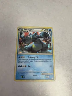 Pokemon TCG Feraligatr HeartGold SoulSilver 20/123 Holo Promo Cracked Ice - Image 1