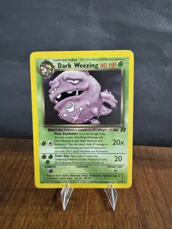 Pokemon Dark Weezing 31/82 Team Rocket Rare Regular Stage 1 60 HP Unlimited - Image 1