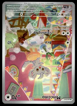 Pokemon TCG SV05: Temporal Forces #182/162 Minccino NM - Image 1