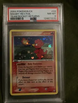 2004 pokemon ex magby - rev.foil team rocket returns - Image 1