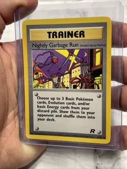 Pokemon TCG Team Rocket Nightly Garbage Run Trainer 77/82 Regular Uncommon NM - Image 2