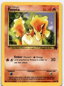 Ponyta Common Team Rocket 64/82 NM Pokemon - Image 1