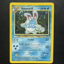 Pokemon Vintage Holo Azumarill Neo Genesis 2/111 WotC Swirl - Image 1