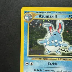 Pokemon Vintage Holo Azumarill Neo Genesis 2/111 WotC Swirl - Image 2