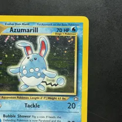 Pokemon Vintage Holo Azumarill Neo Genesis 2/111 WotC Swirl - Image 3