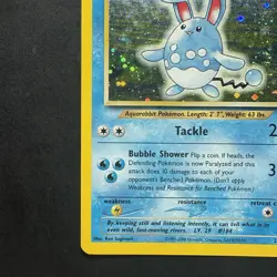 Pokemon Vintage Holo Azumarill Neo Genesis 2/111 WotC Swirl - Image 5