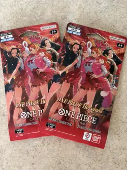 One Piece TCG Heroines Edition EB-03 Sleeved Booster Pack ‘s - 2 Packs - In Hand - Image 1
