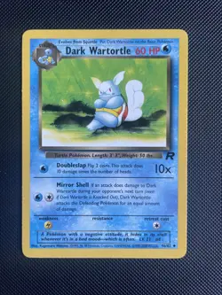Dark Wartortle 46/82 Team Rocket Uncommon Pokemon Card - LP/NM - Image 1