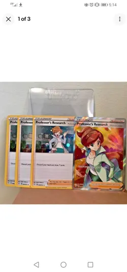 Professor's Research SWSH152 Professor Juniper Promo Card & 3 Holo Cards SEALED - Image 2