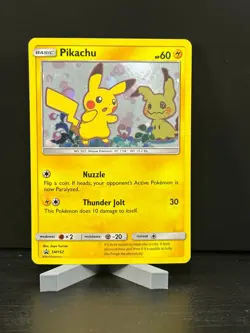 Pokemon Promo Cards Pikachu - SM162 - Holo - SM Black Star Promos x1 Light Play - Image 1