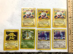 Lot Of 25 - Vintage Pokemon Rare Base Set Cards - Image 1