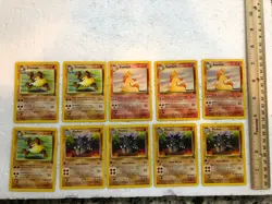 Lot Of - 36 Vintage Pokemon Uncommon Jungle Set Cards - Image 1