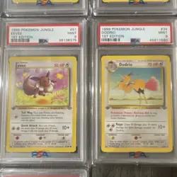 Pokemon Jungle 1st Edition Mint PSA 9 Card Lot 1999 - Image 5