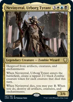 1 x Nevinyrral, Urborg Tyrant - Foil - Commander Legends - Light Play - MTG - Image 1