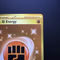Basic Fighting Energy GOLD SECRET RARE 258/198 Scarlet & Violet Pokemon TCG - Image 3