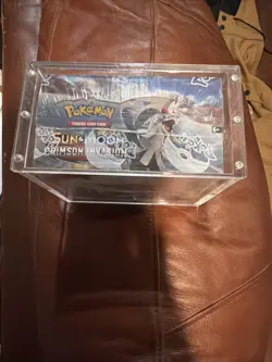Pokemon TCG Sun & Moon Crimson Invasion Booster Box w/ Acrylic Case - Image 2