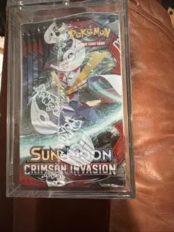 Pokemon TCG Sun & Moon Crimson Invasion Booster Box w/ Acrylic Case - Image 3