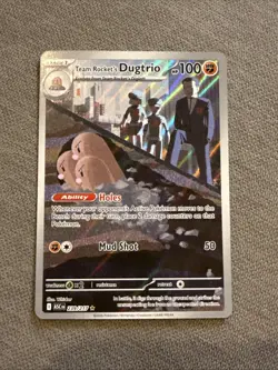 Pokemon TCG Team Rocket’s Dugtrio 239/217 Illustration Rare Ascended Heroes - Image 1