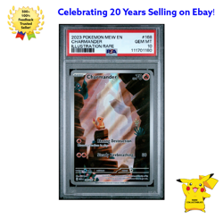 POKEMON CHARMANDER 168/165 PSA 10 ENGLISH 151 ILLUSTRATION RARE - Image 1