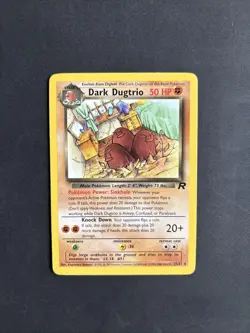 Pokemon TCG Dark Dugtrio Team Rocket 23/82 Regular Unlimited Rare Non Holo WOTC - Image 1