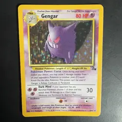 Pokemon Vintage Holo Gengar 5/62 Fossil WoTC 1999 - Image 1