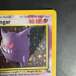 Pokemon Vintage Holo Gengar 5/62 Fossil WoTC 1999 - Image 3
